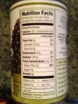 Read can labels for sugar and salt (sodium) content.